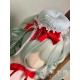 Twin Bears Take A Bite Of Cake Green&Red JSK and Salopette(1st Pre-Order/Full Payment Without Shipping)